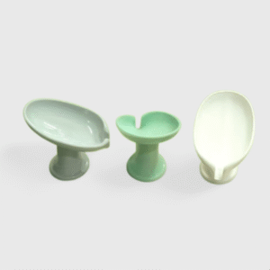 Ceramic Soap Holder with Drain ? Elevated Design Bathroom Sink Dish for Bar Soaps - Image 3