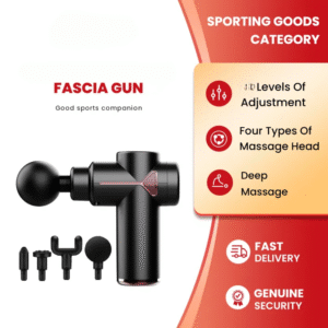 4 in 1 Multi-Function Vibration Massage Gun Professional Ultra Quiet Pain Relief Whole Body Massagers with 4 Heads and Different Level of Speeds (Random colors) - Image 3