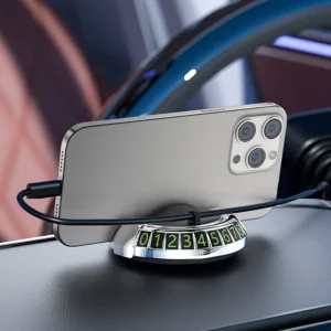 2 in 1 Dashboard Car Phone Holder with Navigation Bracket - 360? Rotation Phone Bracket For Car Use - Random Color - Image 1