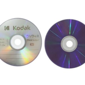 Kodak, DVD+R DL Blank Discs, Pack of 50-DiscsKodak, DVD+R DL Blank Discs | Kodak Dual Layer DVD+R 8.5GB 8X ? High Capacity Record-able Disc - Image 1