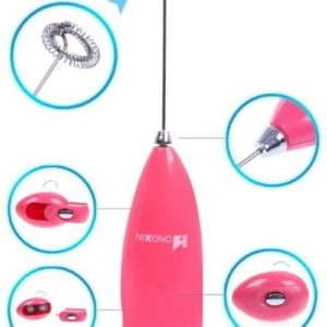 Electric Egg Beater Milk Drink Coffee Whisk Mixer Foamer Mini Handle Stirrer Practical Cooking Tool Kitchen Cell Operated (Mix/Random Color) - Image 3