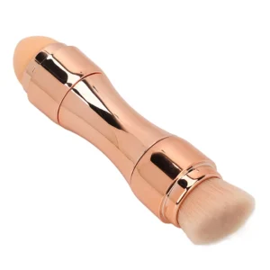 Max Factor x 4 in 1 makeup brush  Set Portable Mini Travel Makeup Brushes Makeup Brush Mini 4 in 1 Kit for Travel Cosmetic Applicator Foundation Sponges Brushes Concealer Professional Make Up Tools (random color) - Image 3