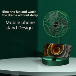 Telescopic Folding Fan Summer Silent Desktop Retractable Fan for Office Bedroom School USB Ventilator (Electric Usb Operated) (random color) - Image 4