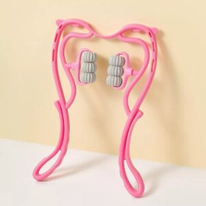 6 Wheel Pressure Point Neck Massager Relieve Neck, Back And Shoulder Pain (Random Color) - Image 4