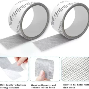 Mesh Roll Tape Window Screen Repair Patch | Keep Mosquitoes Out with Our Anti-Insect, Self-Adhesive Mesh Patch Tape - 3 meter - Image 4
