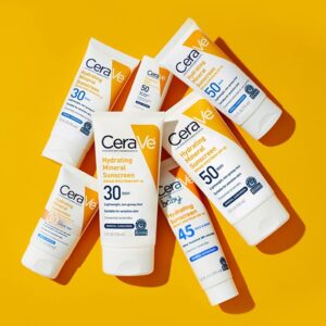 CeraVe Hydrating Mineral Sunscreen SPF 100 ml - CeraVe Hydrating Sun Block | Best Skin Care Sunscreen - Image 5