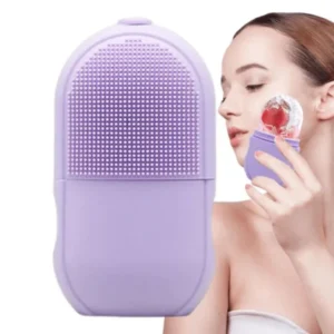 Ice Roller Facial Massage | Silicone Cleansing Ice Lattice | Ice Cube Roller With Scrub ?(WITHBOX ) Random Color - Image 5
