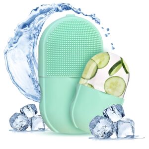 Silicone Cleansing Ice Lattice | Ice Roller Facial Massage | Ice Cube Roller with Scrub - Random color - Image 4