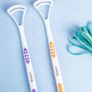 1 Piece Tongue Scraper | Tongue Cleaner | Double Head Tongue Cleaner | Reduce Bad Breath (random color) - Image 1