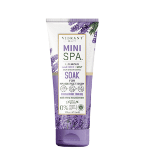 Vibrant Beauty Luxurious Mini Spa Lavender + Mint Skin Brightening Soak With Ultra Nourishment (200ml) - Image 5