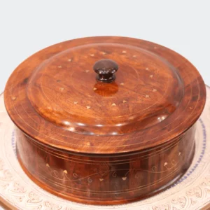 Wooden Hot Pot With Barance Work Roti_Dan Hot and Pot Beautiful wooden made - Image 3